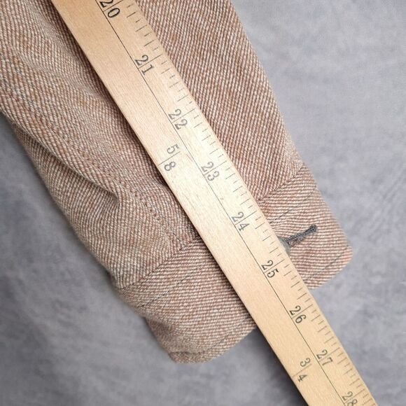 All-Son Shirt Jacket Mens Large Brown Heavy Denim Button Up Overshirt Workwear - Picture 13 of 16